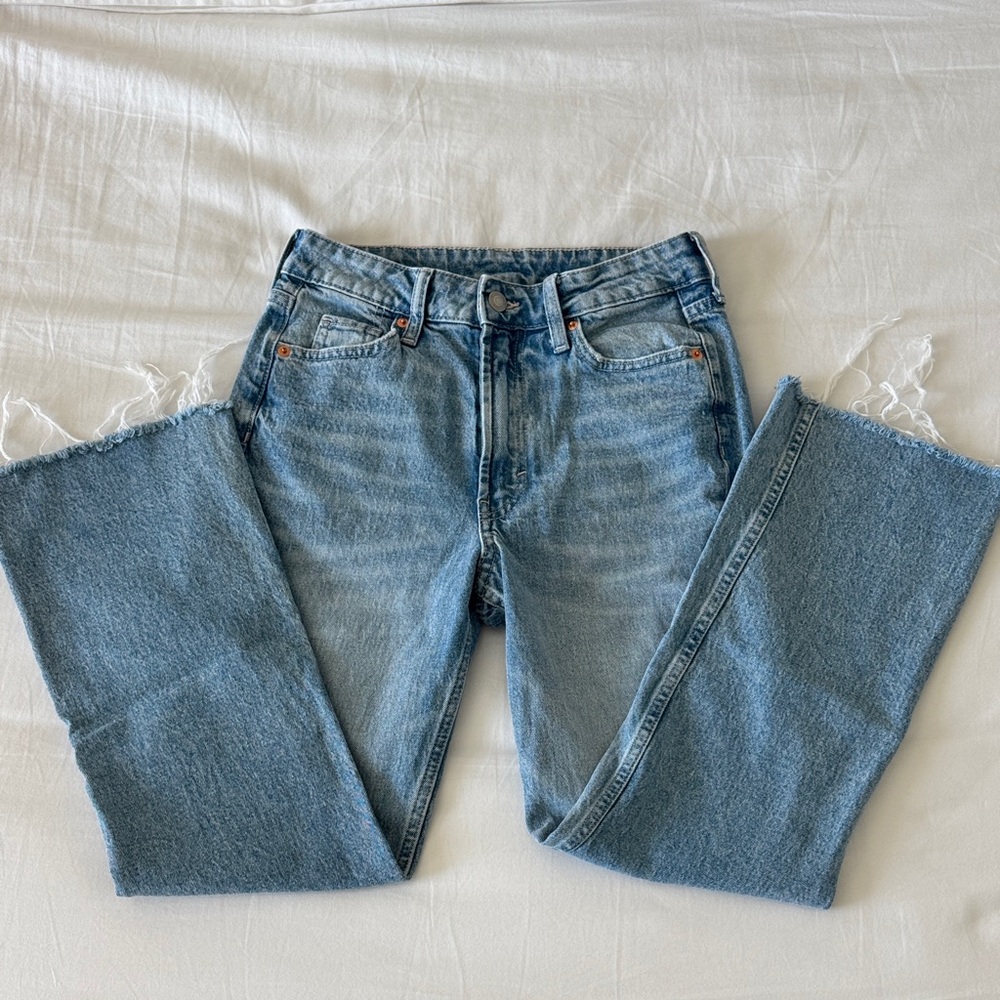 H&M Size 2 Blue Flare Jeans